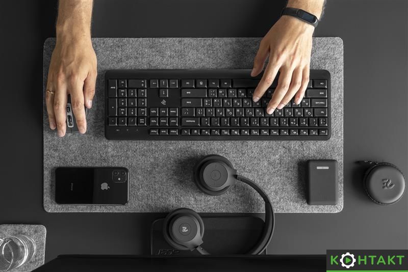 Купити Клавіатура бездротова 2E KS220 WL Ukr Black — 500 грн