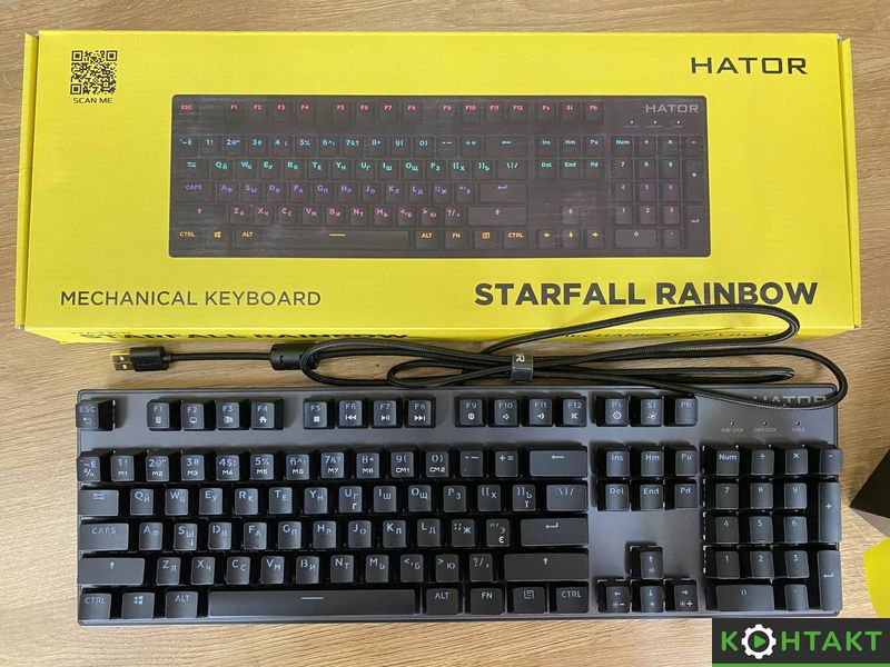 Купити Клавіатура Hator Starfall Outemu Blue Black — 1 300 грн