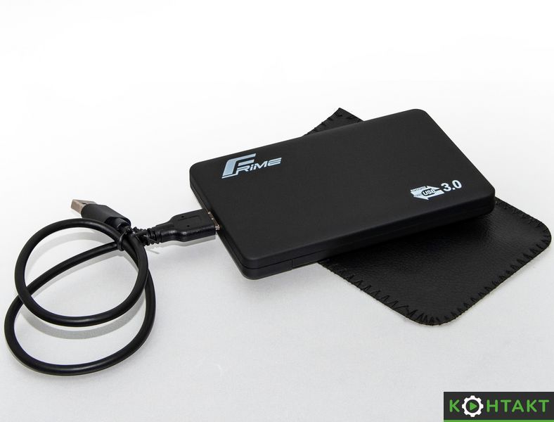 Купити Зовнішня кишеня Frime SATA HDD/SSD 2.5", USB 3.0, Soft touch, Black — 350 грн