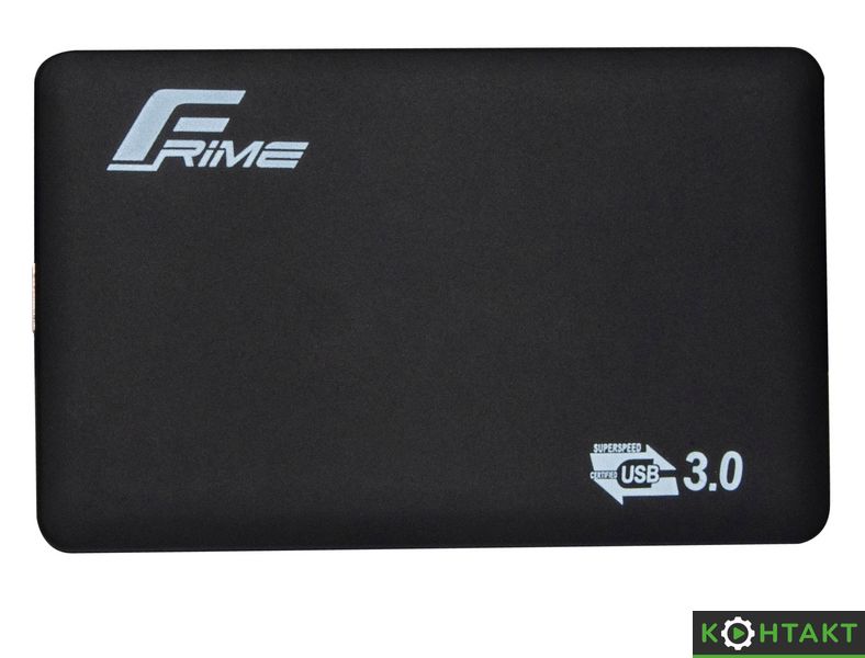 Купити Зовнішня кишеня Frime SATA HDD/SSD 2.5", USB 3.0, Soft touch, Black — 350 грн