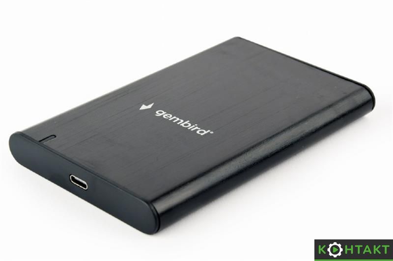 Купити Зовнішня кишеня Gembird SATA HDD 2.5", USB 3.1, алюміній, Black — 480 грн