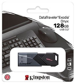 Купити  Флеш-накопичувач USB3.2 128GB Kingston DataTraveler Exodia Onyx — 320 грн