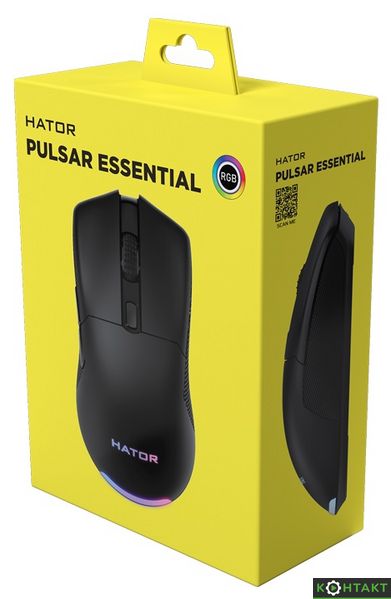 Купити Миша Hator Pulsar Essential Black USB — 900 грн