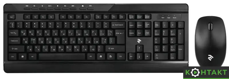 Купити Комплект (клавіатура, мишка) бездротовий 2E MK410 — 349 грн